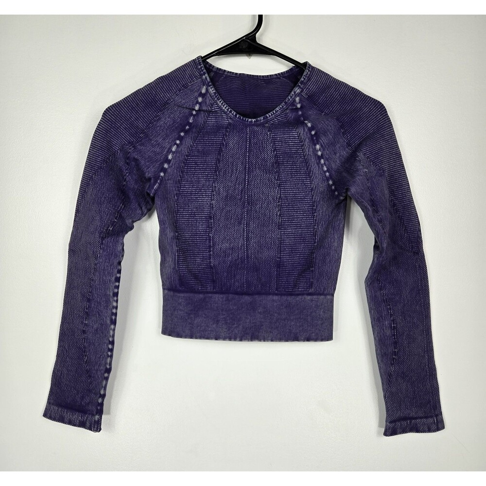 Nux‎ Women's Size Small Purple Long Sleeve Activewear Top NWOT